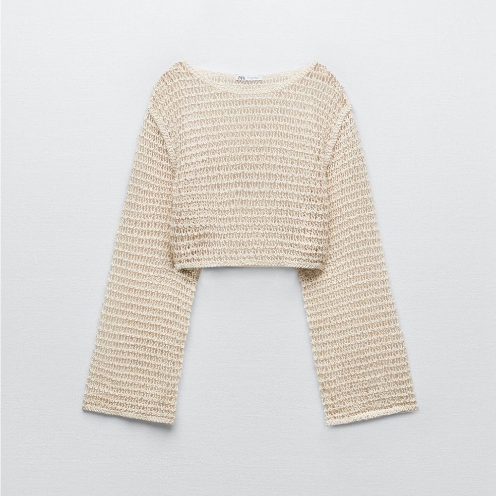 Zara crocheted crop top